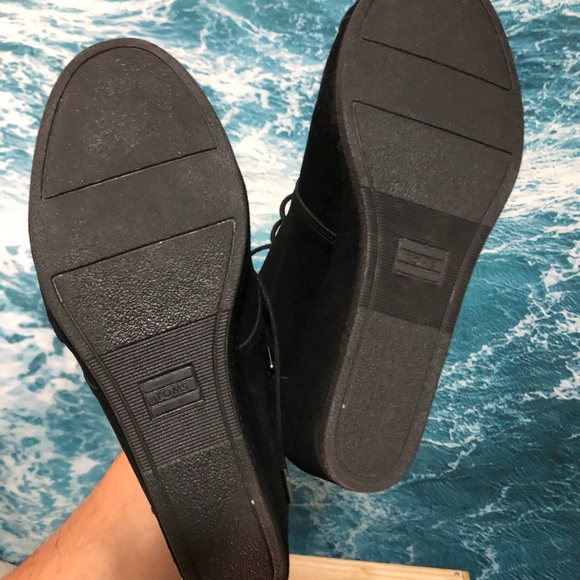 TOMS WOMENS DESERT WEDGE SUEDE BOOTS - Picture 6 of 7